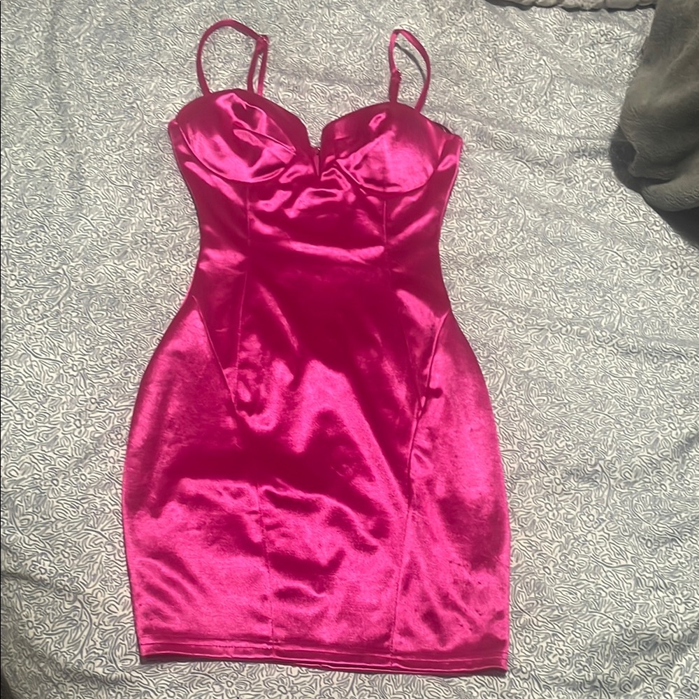 Satin Pink Dress